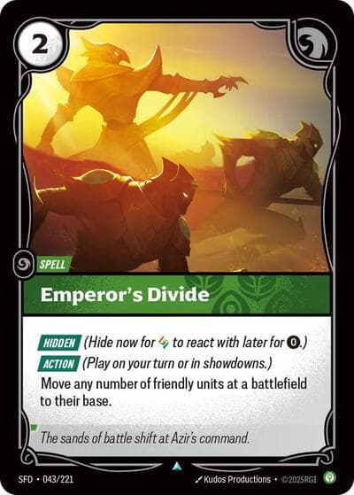 Emperor's Divide card