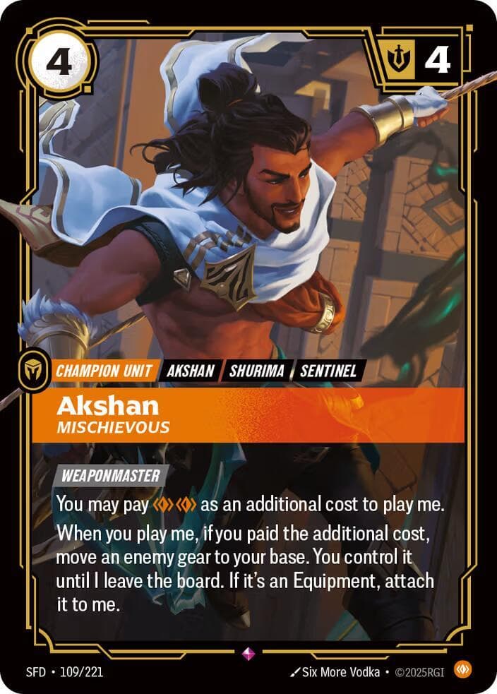 Akshan, Mischievous — Spiritforged (#109)