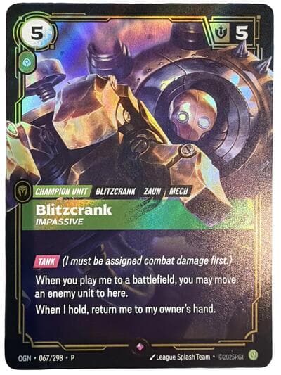 Blitzcrank, Impassive card