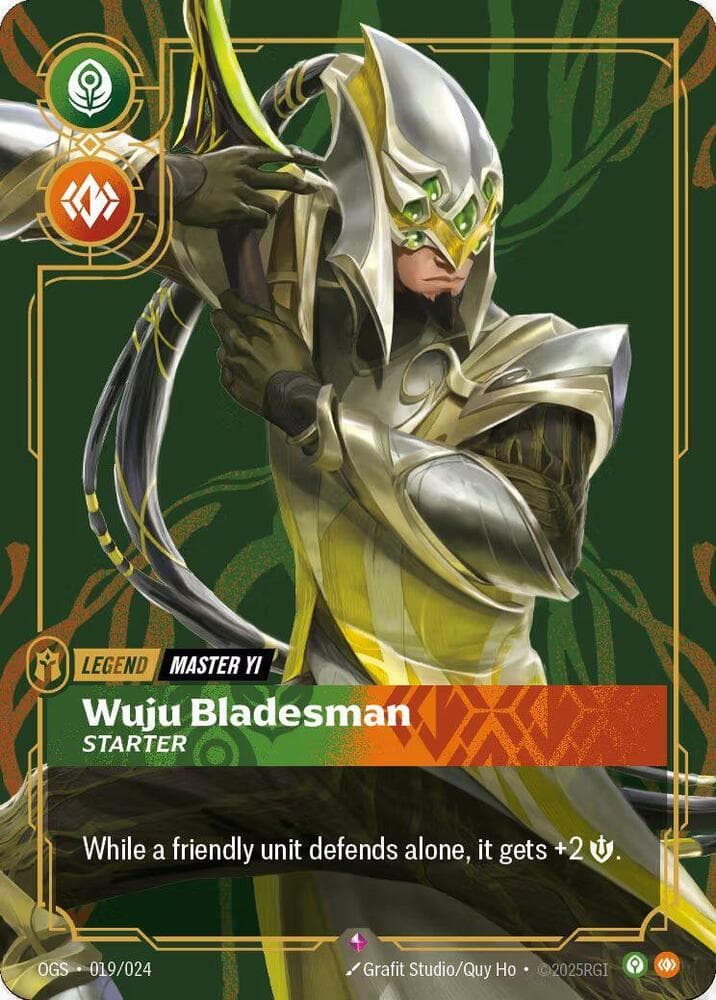 Master Yi, Wuju Bladesman (Metal) (Best Of) — Organized Play Promos (#019)