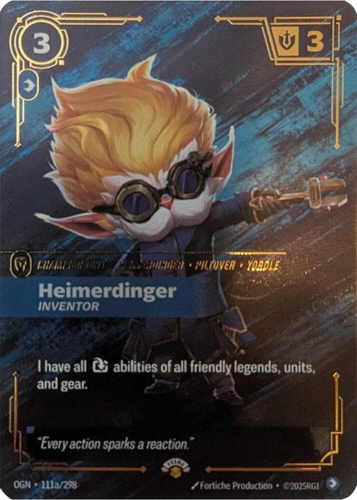Heimerdinger, Inventor — Promotional Cards (#111a)