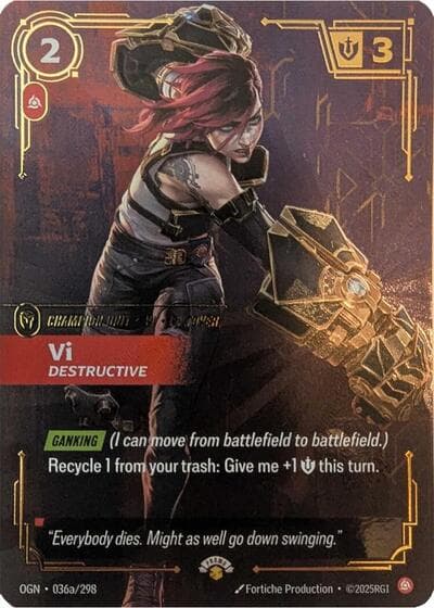 Vi, Destructive card