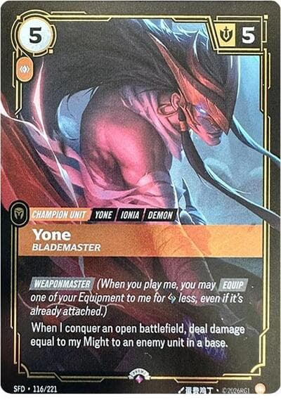 Yone, Blademaster card