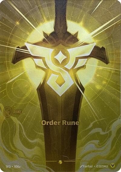 Order Rune card