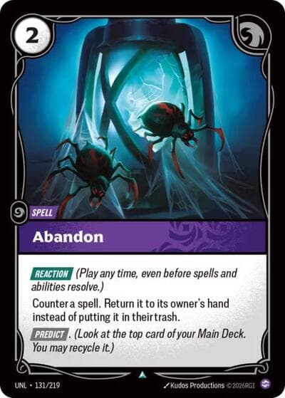 Abandon card