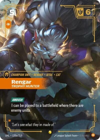 Rengar, Trophy Hunter card