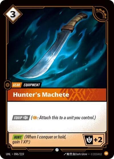 Hunter's Machete card