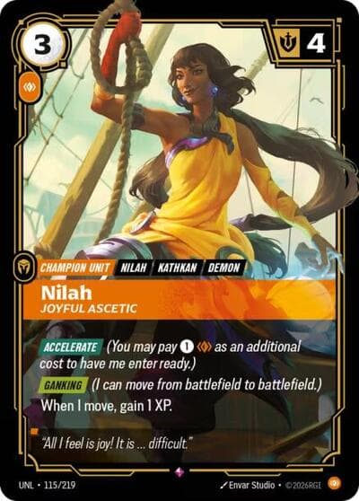 Nilah, Joyful Ascetic card