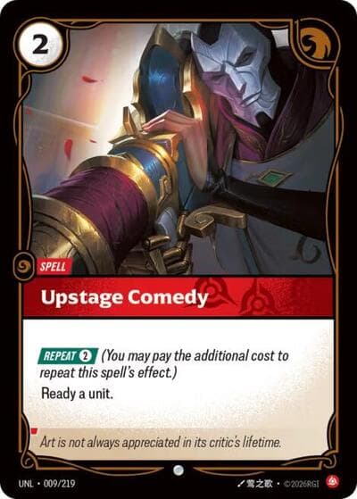 Upstage Comedy card