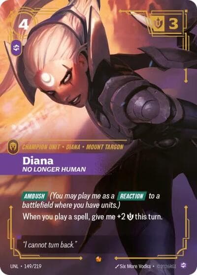 Diana, No Longer Human card