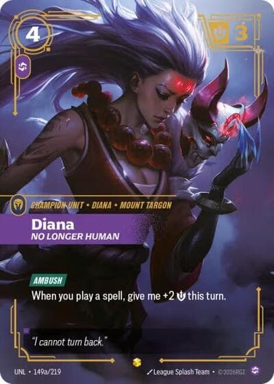 Diana, No Longer Human card