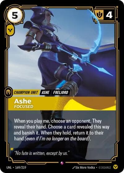 Ashe, Focused card