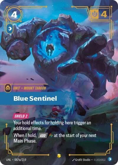 Blue Sentinel card