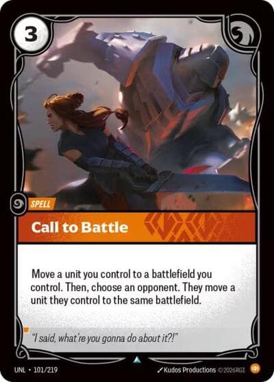 Call to Battle card