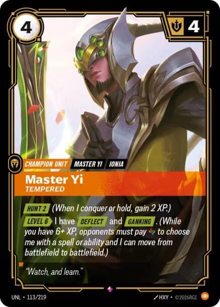 Master Yi, Tempered — Unleashed (#113)