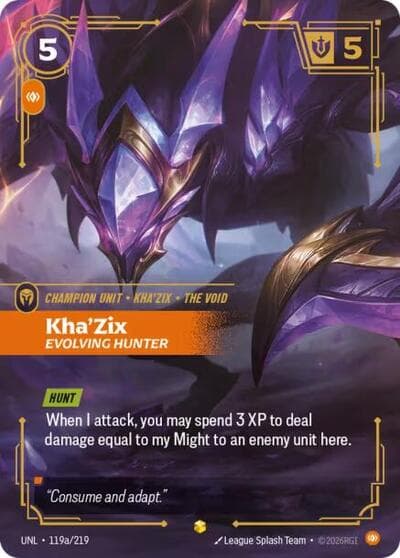 Kha'Zix, Evolving Hunter card