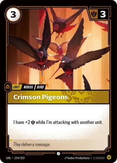 Crimson Pigeons card