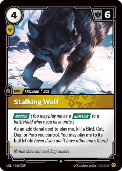 Stalking Wolf card
