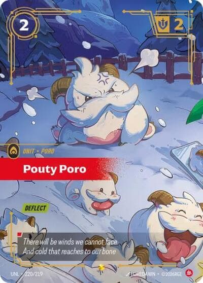 Pouty Poro (Overnumbered) card