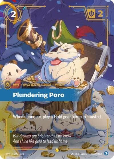 Plundering Poro (Overnumbered) card