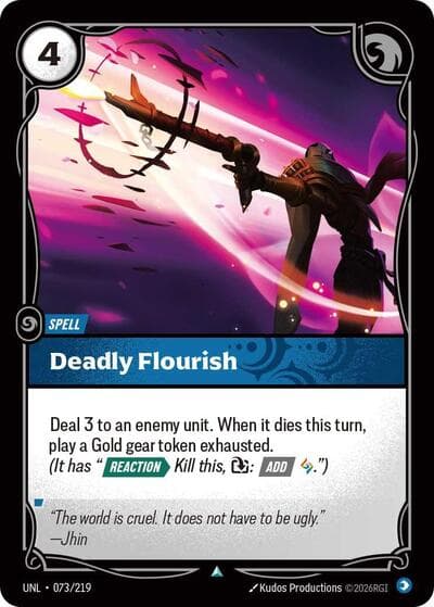 Deadly Flourish card