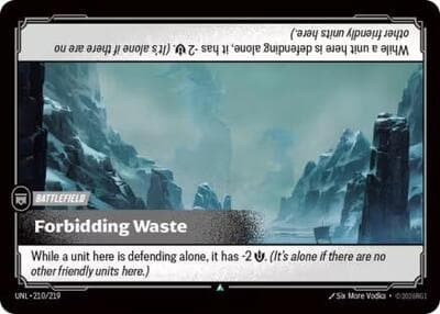 Forbidding Waste card