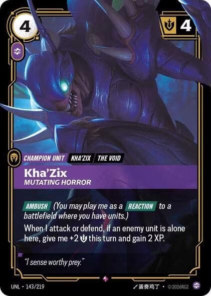 Kha'Zix, Mutating Horror — Unleashed (#143)