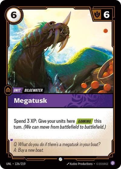Megatusk card