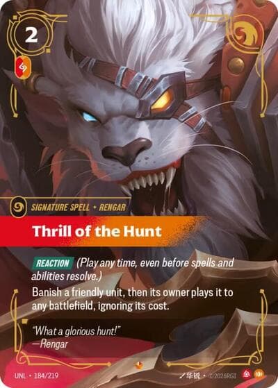 Thrill of the Hunt card