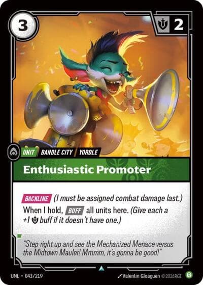 Enthusiastic Promoter card
