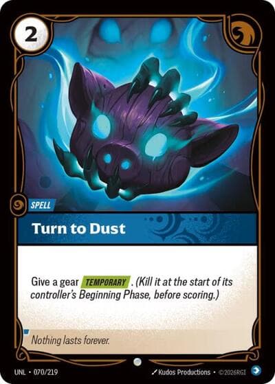 Turn to Dust card