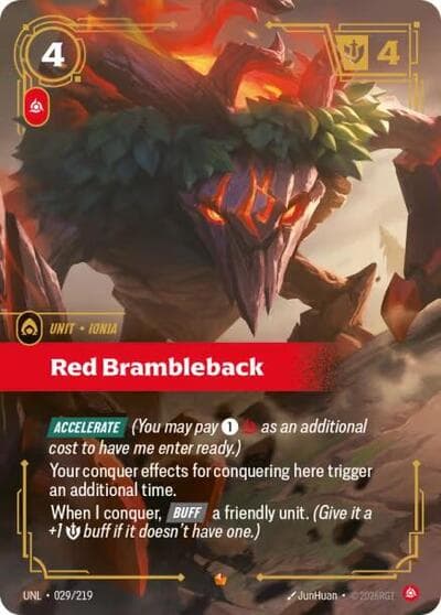Red Brambleback card