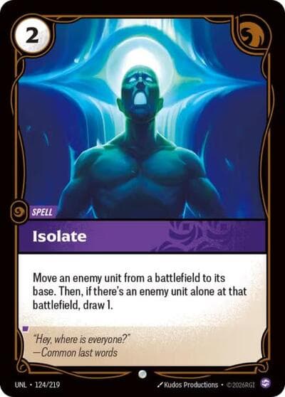 Isolate card