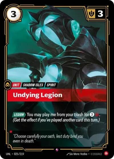 Undying Legion card