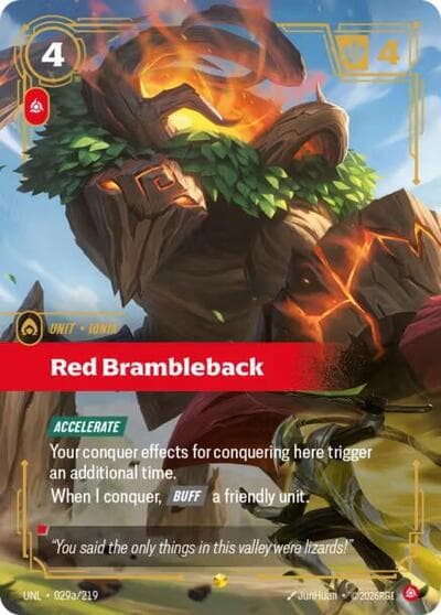 Red Brambleback card