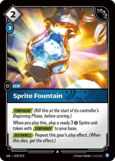 Sprite Fountain card