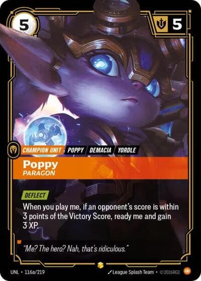 Poppy, Paragon card