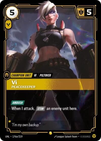 Vi, Peacekeeper card