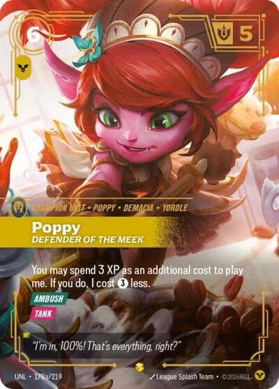 Poppy, Defender of the Meek card