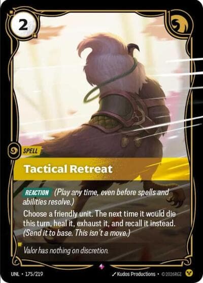 Tactical Retreat card