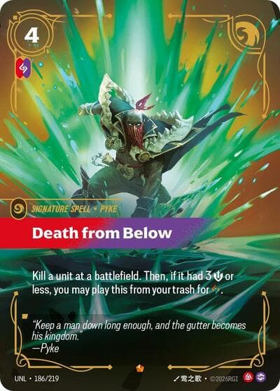 Death from Below card