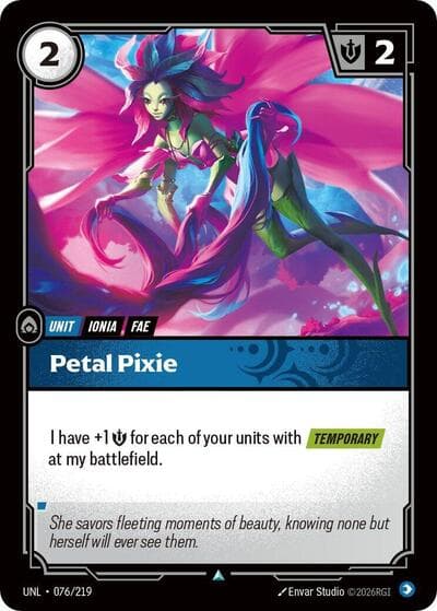 Petal Pixie card