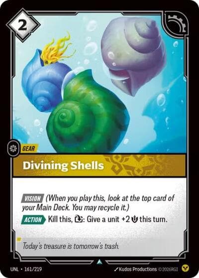 Divining Shells card