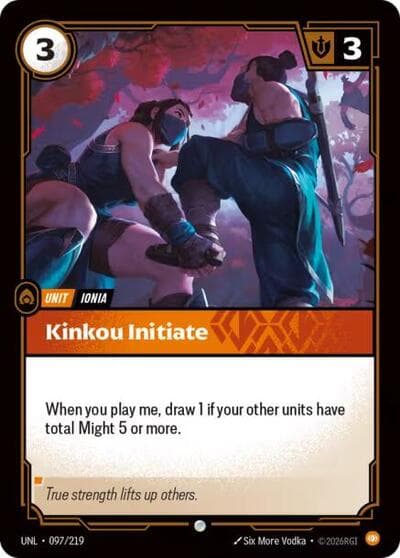 Kinkou Initiate card