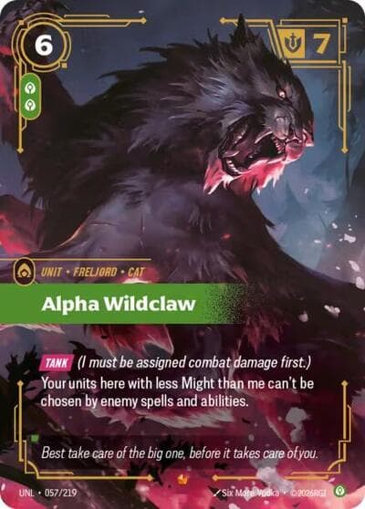 Alpha Wildclaw card
