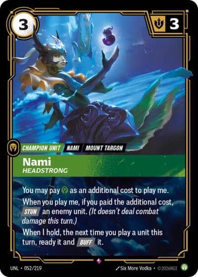 Nami, Headstrong card