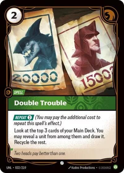 Double Trouble card
