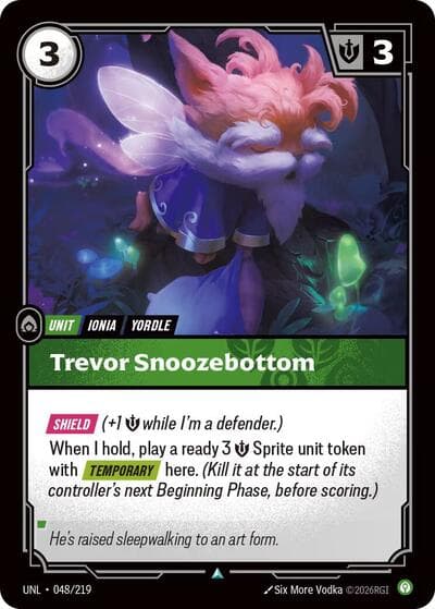 Trevor Snoozebottom card