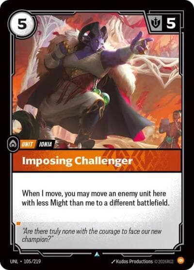 Imposing Challenger card
