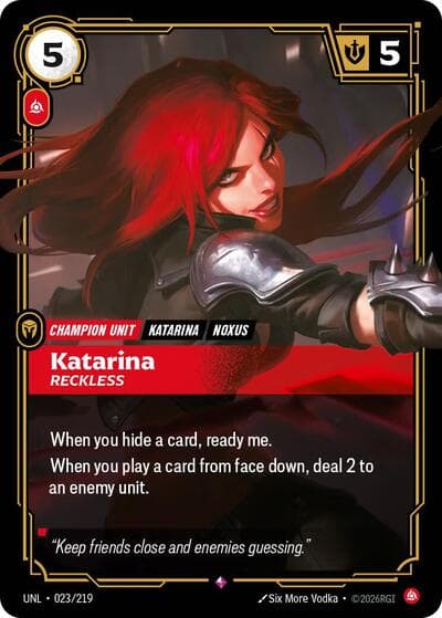 Katarina, Reckless card